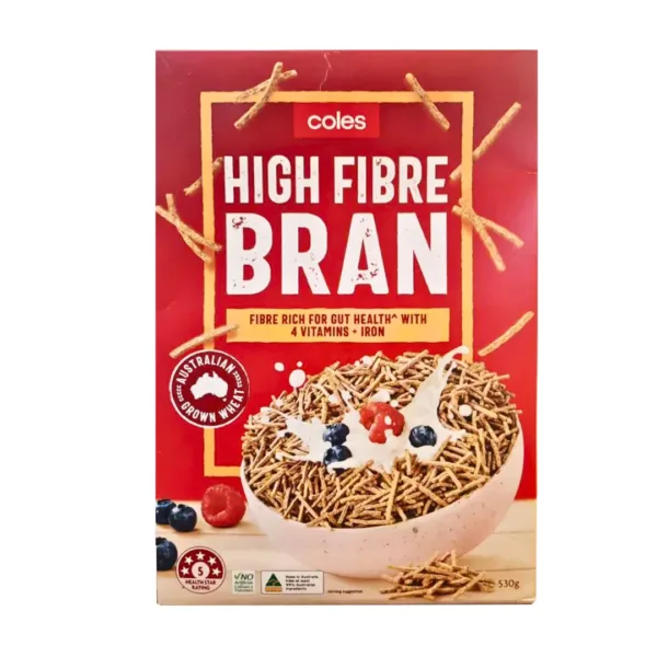 Coles High Fibre Bran - 530g Coles High Fibre Bran - 530g - Image 1
