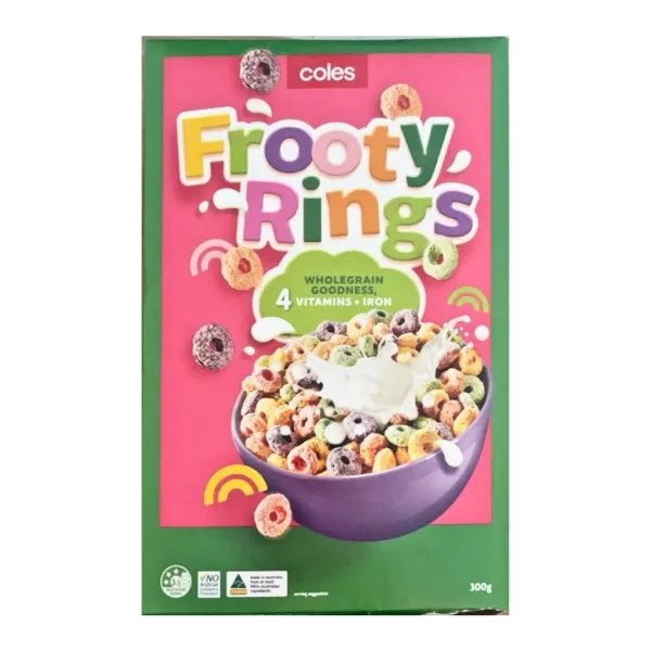 Coles Frooty Rings - 300g - Image 1