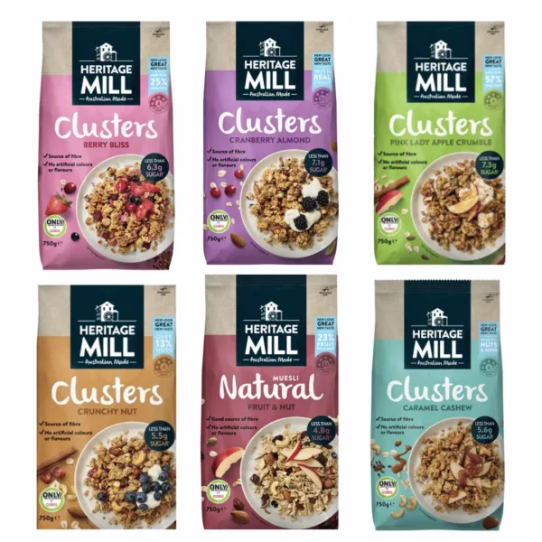 Heritage Mill Clusters/Muesli Australian Made Oats - 750g - Image 1