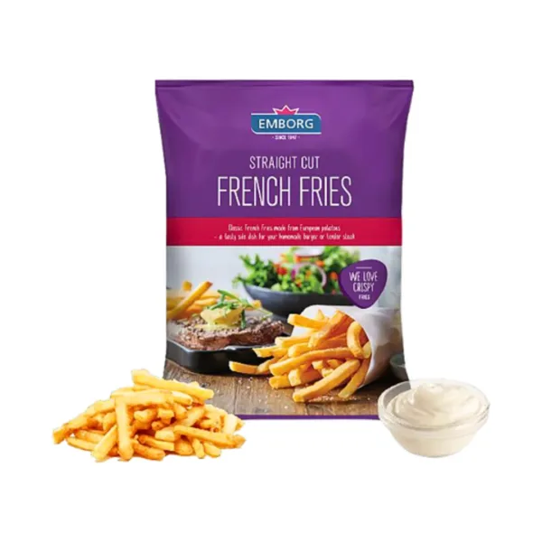 2 Emborg Straight Cut French Fries - 1Kg - Image 1