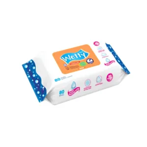 Wetty Fragrance Free Wipes - 80wipes