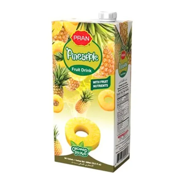 Pran Pineapple Fruit Juice - 1L - Image 1