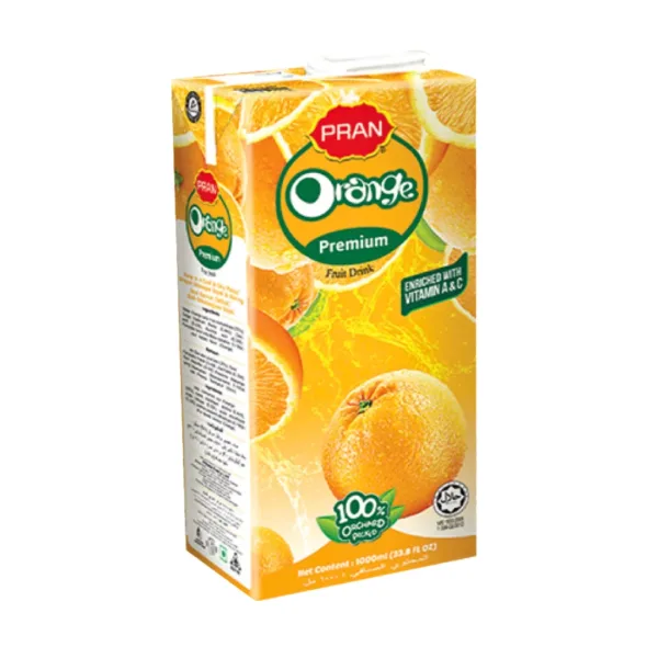 Pran Orange Fruit Drink - 1L - Image 1