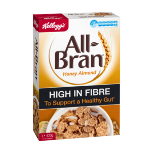 Kellog's All Bran Honey Almond Wheat Flakes - 420g