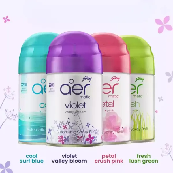 Godrej Aer Matic Room Freshener 2200 Sprays - 225ml Godrej Aer Matic Room Freshener 2200 Sprays - 225ml - Image 1
