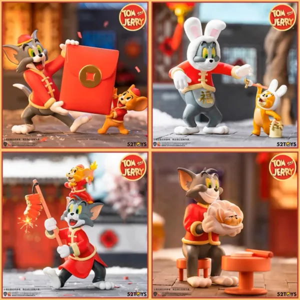 52Toys Tom and Jerry Chinese New Year Edition Blind Box Full Set - Image 4