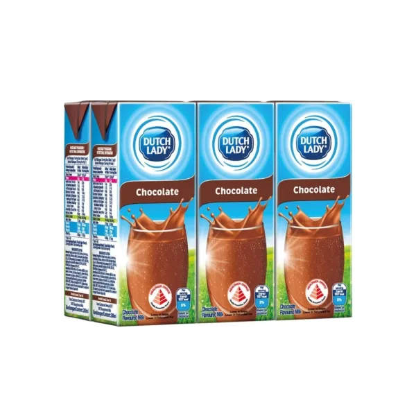 1660804123349a6c851fb45715f6b1854e111a4921 Dutch Lady Chocolate Flavored Milk UHT 6 X 200ml - Image 1