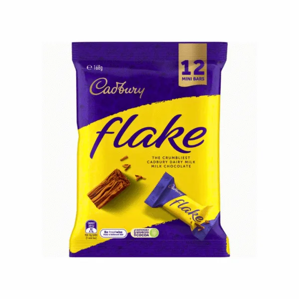Cadbury Flake Chocolates 12 Mini Bars - 168g Cadbury Flake Chocolates 12 Mini Bars - 168g - Image 1