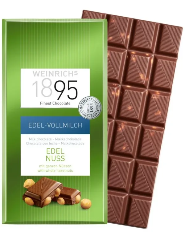 61202007-2-700x909 WEINRICHs 1895 Fine Whole Milk Whole Nut Chocolate bar 100g - Image 1