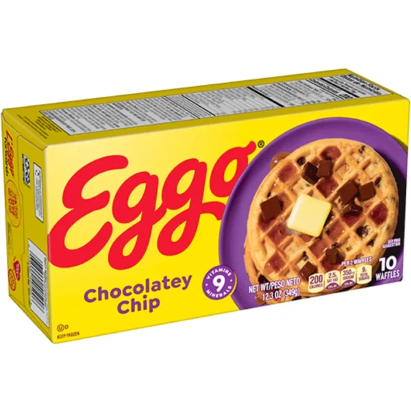 Untitled design - 2025-04-24T100246.735 Kellogs Eggo® Chocolatey Chip Waffles (Frozen) - Image 1