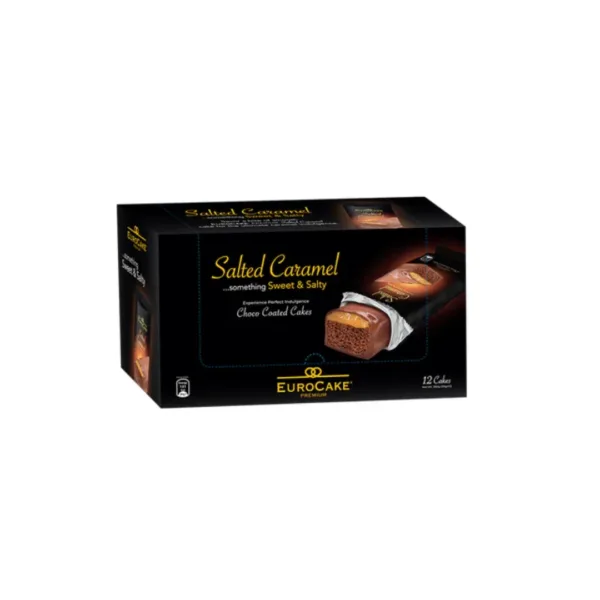 Untitled design - 2025-05-17T102438.785 Eurocake Premium, Salted Caramel Choco Coated Cake (Full Pack) - Image 1
