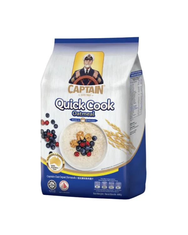 Captain Oats Oatmeal - Quick Cook Captain Oats Oatmeal - Quick Cook 800gm - Image 1