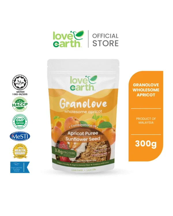Love Earth - Granolove Wholesome Apricot 300g - Image 2