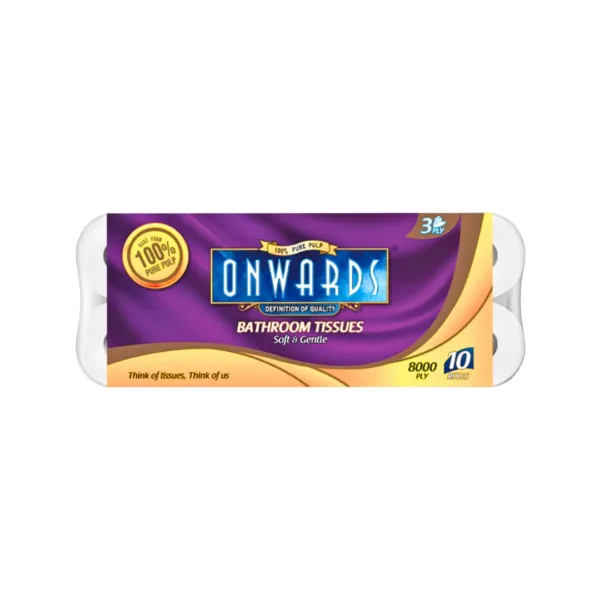 Onwards Bathroom Tissues 8000Ply - 10Rolls - Image 1