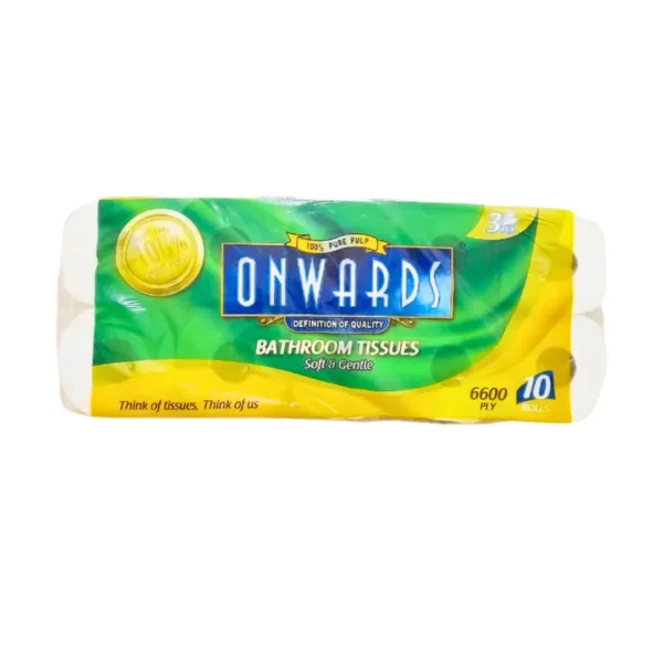 Onwards Bathroom Tissues Soft & Gentle 6600Ply - 10Rolls Onwards Bathroom Tissues Soft & Gentle 6600Ply - 10Rolls - Image 1
