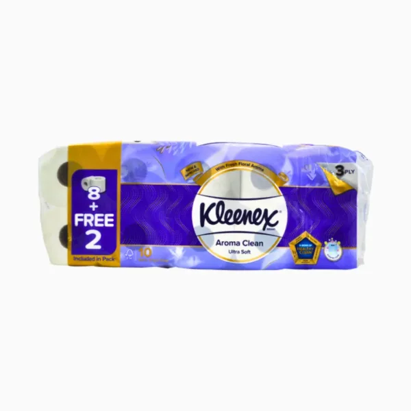 Kleenex Aroma Clean Toilet Tissues 3Ply - 10Rolls Kleenex Aroma Clean Toilet Tissues 3Ply - 10Rolls - Image 1