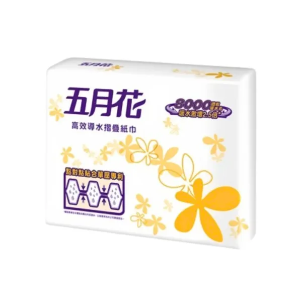 May Flower Folded Towel Tissue - 200s - Image 1