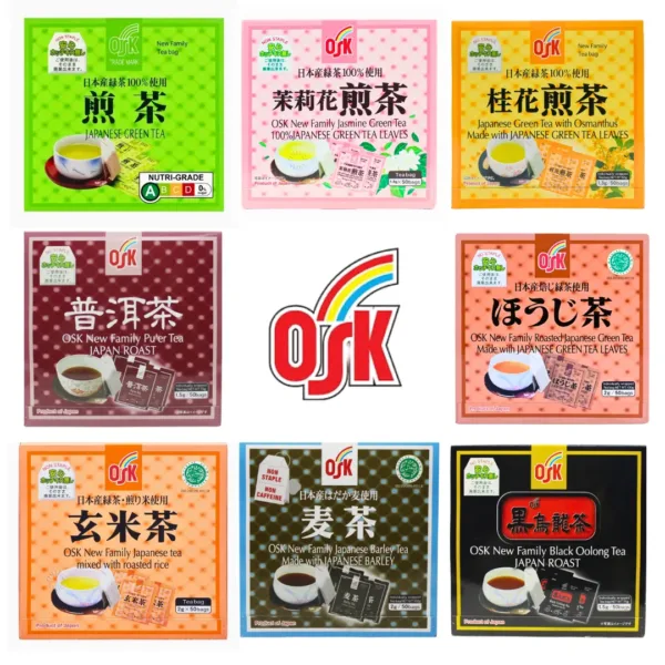 OSK New Family Japanese Green Tea Leaves - 2g X 50bags - Image 1