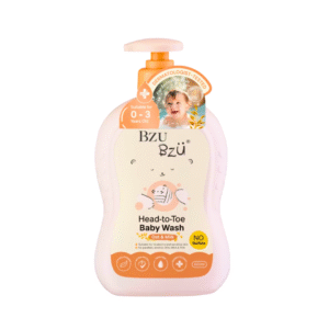 Bzu Bzu Head-to-Toe Baby Wash Oat & Milk No Sulfate - 600ml