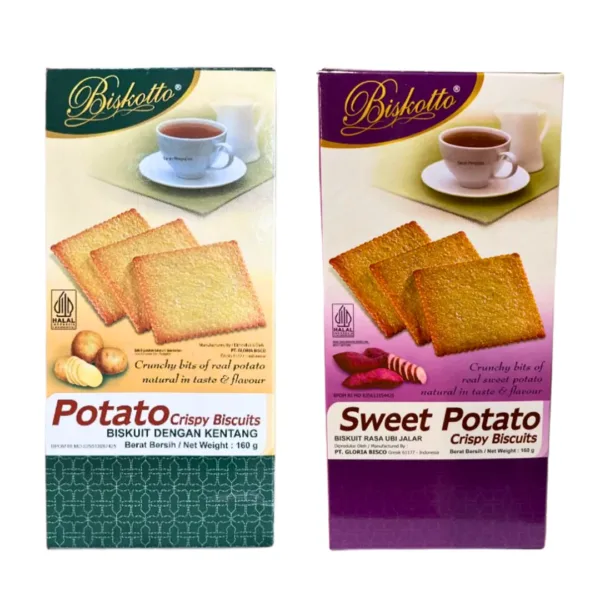 Biskotto Potato Crispy Biscuits - 160g - Image 1