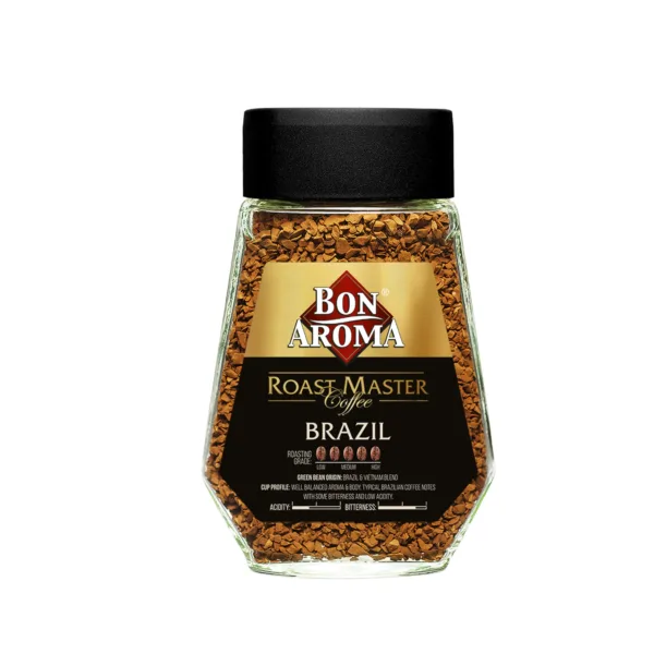 Bon Aroma Roast Master – Brazil Bon Aroma Roast Master Coffee Brazil (200gm) - Image 1
