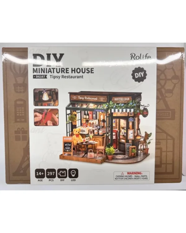 Rolife Tipsy Restaurant DIY Miniature House (DG167) - Image 3