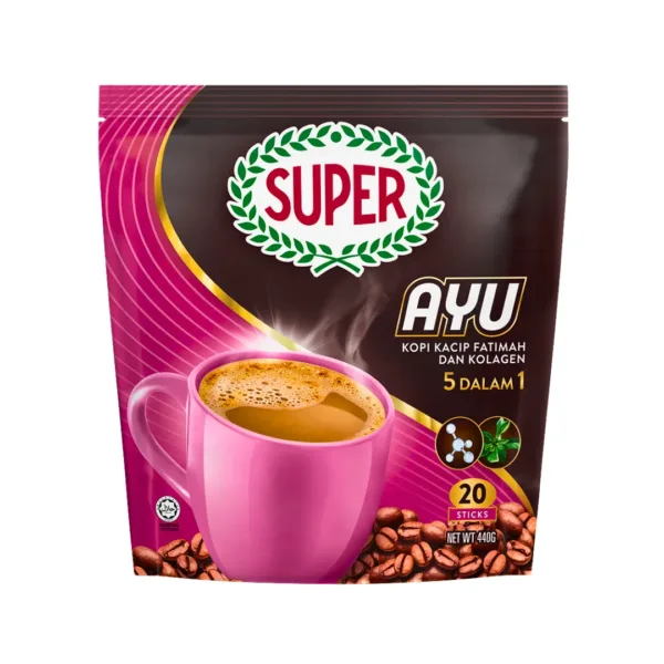3 Super Kacip Fatimah Dan Kolagen Premix Coffee 20Sticks - 440g - Image 1
