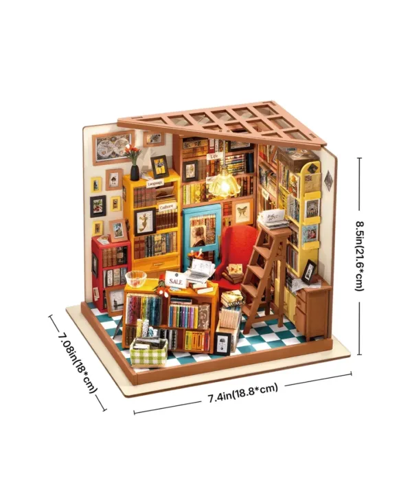 Rolife DIY Miniature Dollhouse- Sam's Study (DG102) - Image 3