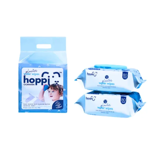 Untitled design - 2025-08-07T155614.943 Hoppi Glacier Water Wipes - 160Wipes - Image 1