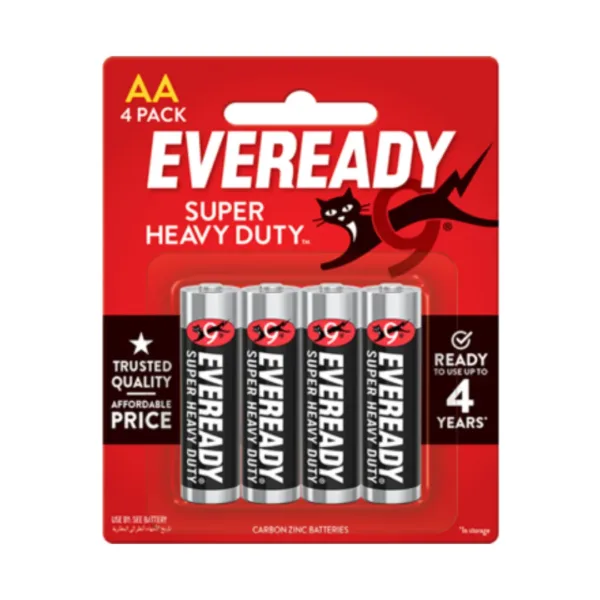 Eveready Super Heavy Duty AA - 4Pack Eveready Super Heavy Duty AA - 4Pack - Image 1