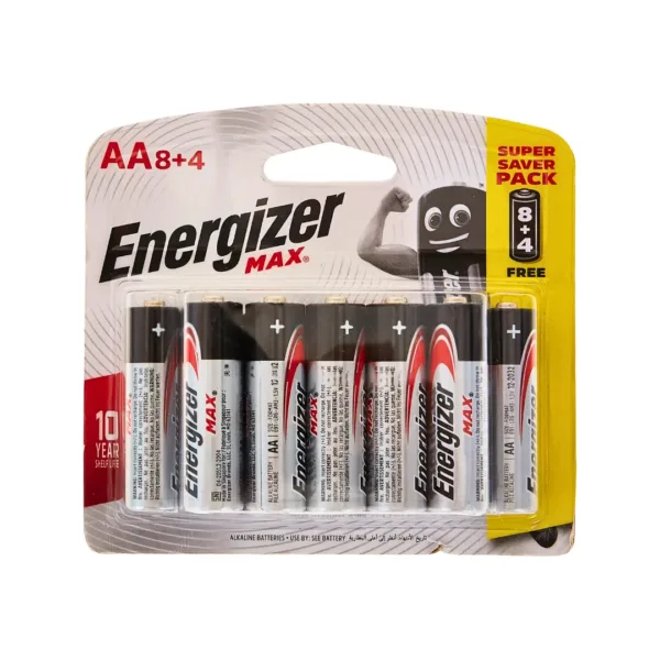 Energizer Max AA8+4 Batteries - Image 1