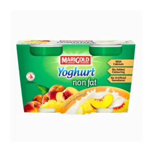 Marigold Non Fat Cup Yoghurt Peach & Mango - 2X130g