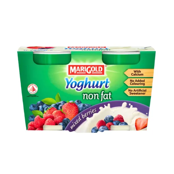 Marigold Cup Yoghurt Non Fat Mixed Berris - 2X130g Marigold Cup Yoghurt Non Fat Mixed Berris - 2X130g - Image 1