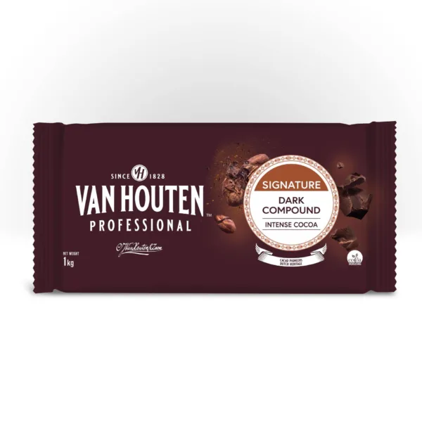 Van Houten Dark Compound Block - Intense Cocoa -1kg - Image 1