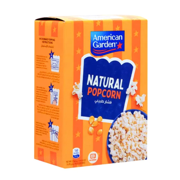 American Garden Microwave Natural Popcorn - 273g American Garden Microwave Natural Popcorn - 273g - Image 1