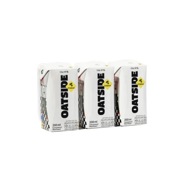 4b434aca377650af7a3e480db43d3684 Oatside Plain Oat Milk Barista (straw) - 3x200ml - Image 1