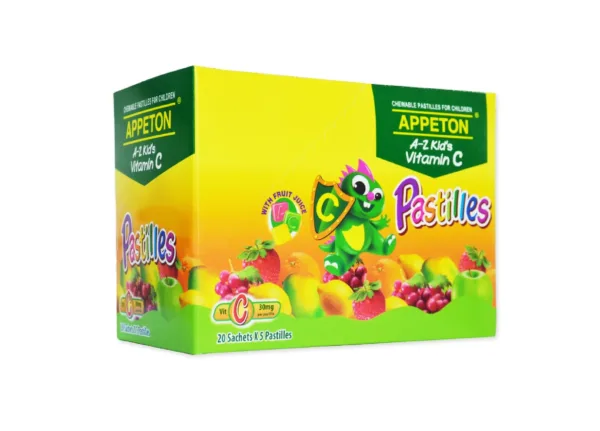 Appeton A-Z Kids Vitamin C Pastilles (5SX20) - Image 1