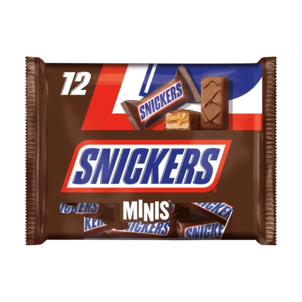 Snickers Mini Chocolate Bars 12Pack - 227g - Image 1