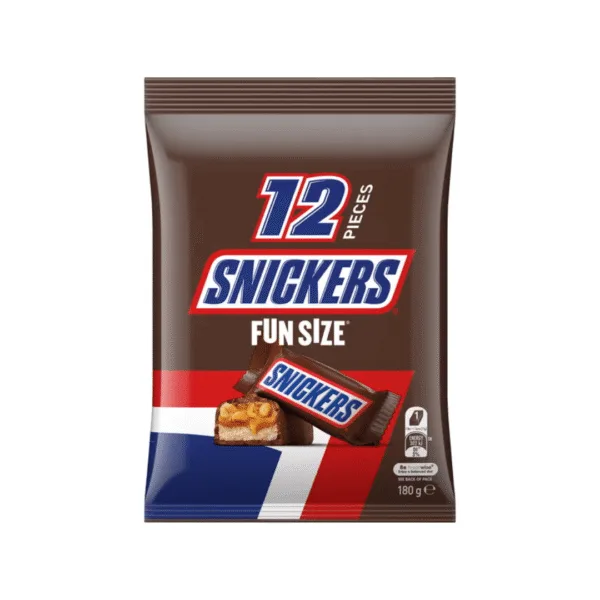 Snickers Fun Size Chocolate Bars 12Pieces - 180g - Image 1