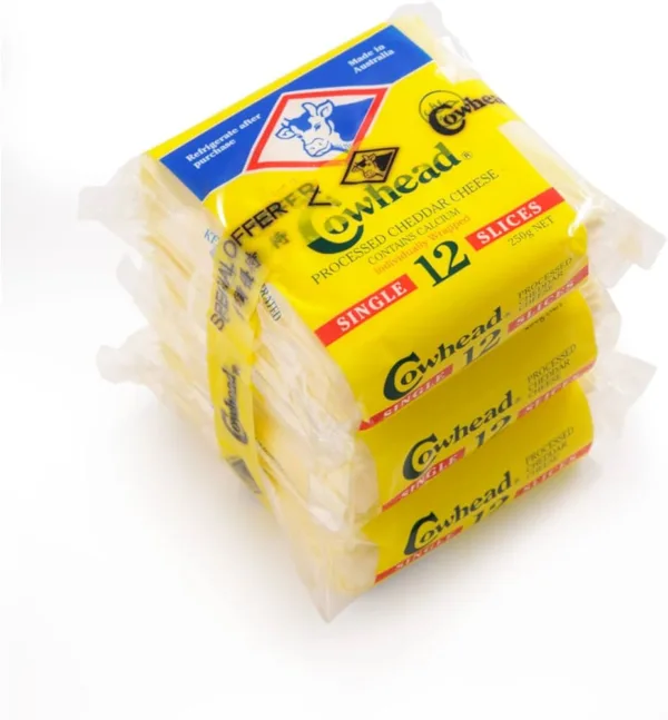 Cowhead Singles Slice Cheese - 3sx 250g - Image 1