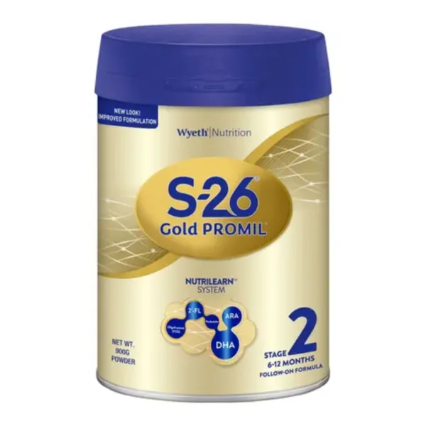 Untitled design (17) Wyeth S-26 Gold Promil Stage 2 Follow-up Milk Formula (from 6 Months) 900g - Image 1