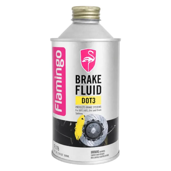 Flamingo Brake Fluid 350ml - Dot 3 & Dot 4 - Image 1